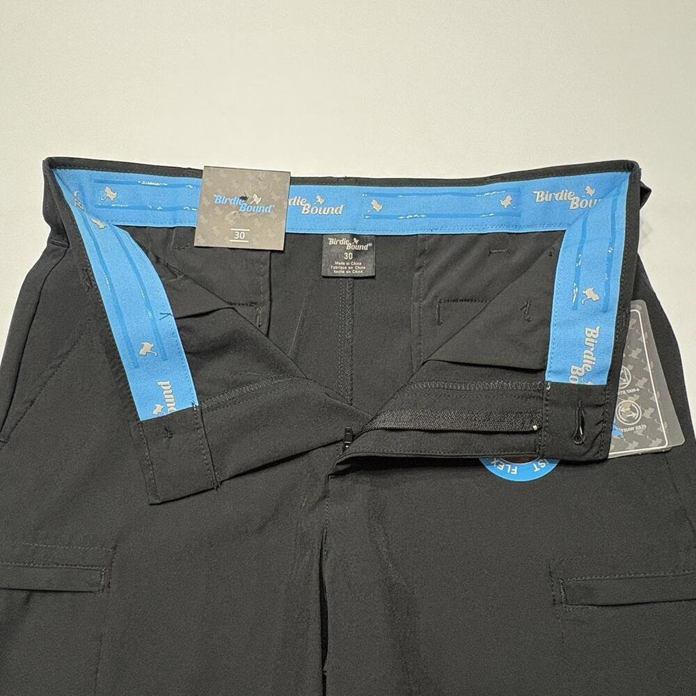 Birdie Bound 9" Performance Golf Cargo Shorts Black - Men’s 30 - Picture 5 of 5